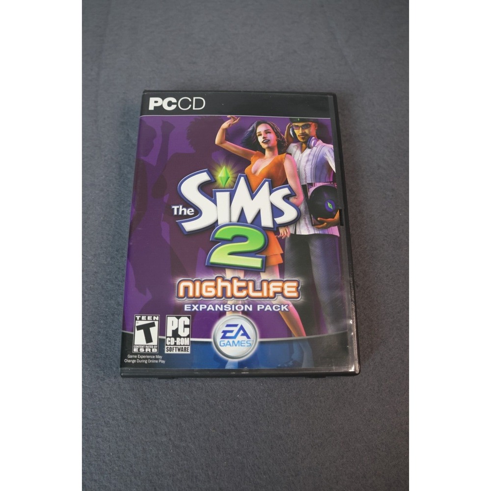 The Sims 2 Nightlife Expansion Pack PC CD-ROM EA Rated COMPLETE + Bonus Discs